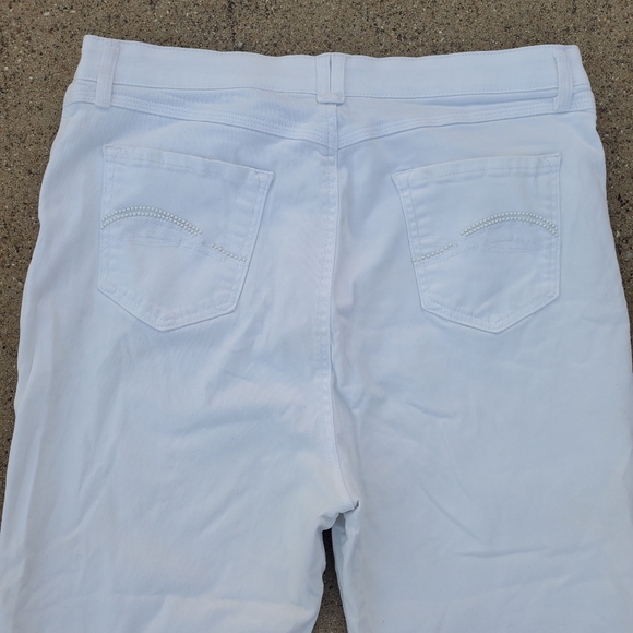 Gloria Vanderbilt White Missy Jeans sz 14 - Picture 9 of 9
